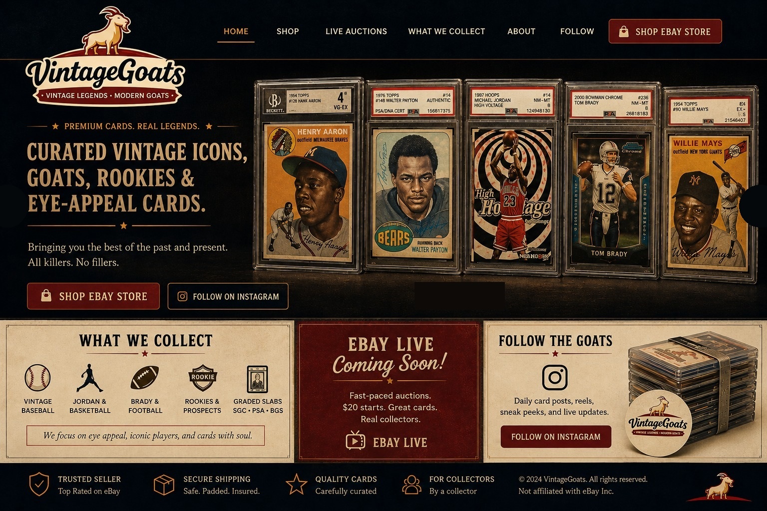 VintageGoats homepage